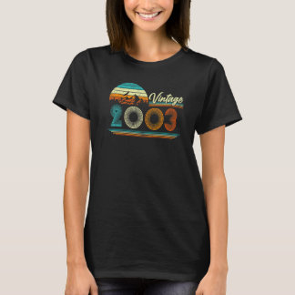 Vintag 2003 20. Geburtstag Männer Frauen 20 Jahre T-Shirt