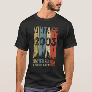 Vintag 2003 Limited Edition Geburtstagsgeschenke 1 T-Shirt