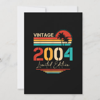 Vintag 2004 limitierte Auflage 19 Jahre alt 19. Ge Einladung