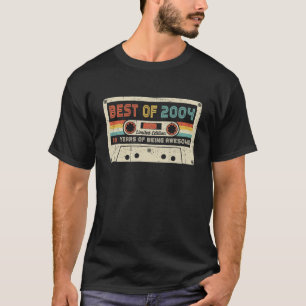 Vintag 2004 Retro Cassette 18. Geburtstag 18 Jahre T-Shirt