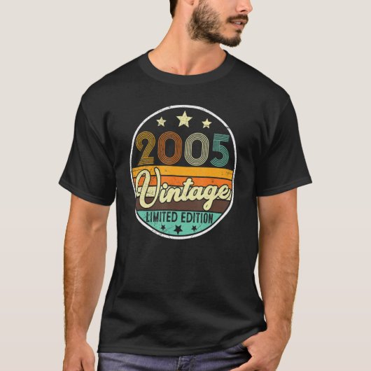 Vintag 2005 17. Geburtstag 17. T-Shirt (Vorderseite)