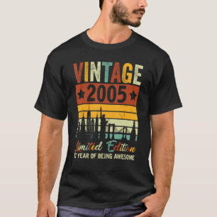 Vintag 2005 17 Jahre alt 17. Geburtstag T-Shirt