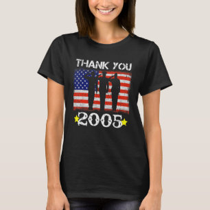 Vintag 2005 17 Jahre alte Flagge Amerikanischer 17 T-Shirt