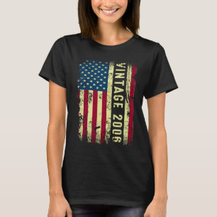 Vintag 2006 Amerikanische Fahne 17 Jahre alt 17. G T-Shirt