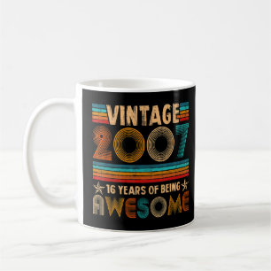 Vintag 2007 16. Geburtstagsgeschenk Jungen Mädchen Kaffeetasse