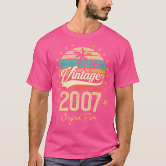Vintag 2007 Original Parts 15 Year Old Retro 15. T-Shirt