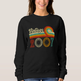 Vintag 2007 Retro 18. Geburtstagsgeschenke 18 Jahr Sweatshirt