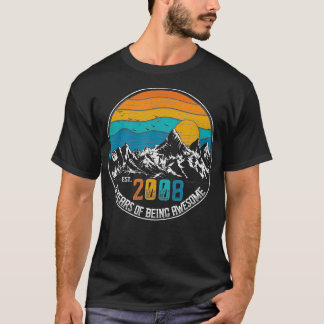 Vintag 2008 16. Geburtstagsgeschenk 16 Jahre Sein T-Shirt