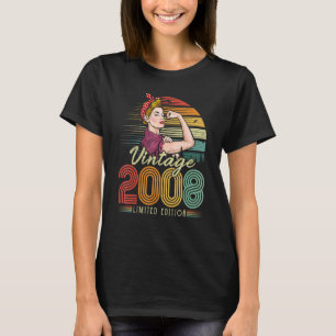 Vintag 2008 2008 14. Geburtstag 14 Jahre alt T-Shirt