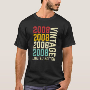 Vintag 2008 Limited Edition 13. Geburtstag 13 Jahr T-Shirt