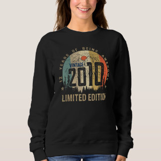 Vintag 2010 12. Geburtstag 12 Jahre alt Sweatshirt