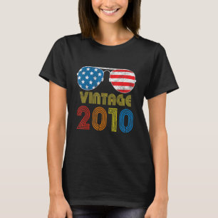 Vintag 2010 12 Jahre 12. US-amerikanische Flagge G T-Shirt