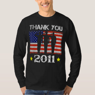 Vintag 2011 11 Jahre alte Flagge Amerikaner 11. Ge T-Shirt