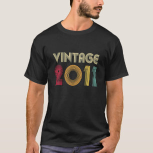 Vintag 2011 12. Geburtstagsgeschenk Männer Frauen T-Shirt