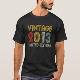 Vintag 2013 9 Jahre alt 9. Geburtstag T-Shirt