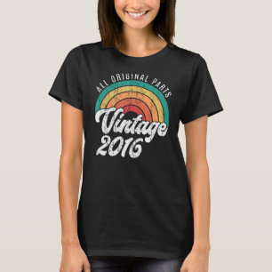 Vintag 2016 6. Geburtstag Klassischer Retro 6 Jahr T-Shirt