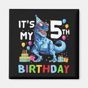 Vintag 2017 Fun 5 Years Old Boys and Girls 5th Bi Magnet