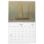 Vintag 2025 kalender (Mär 2027)