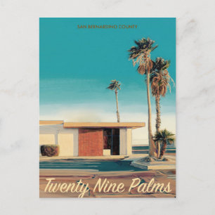Vintag 29 Palms Travel Postkarte