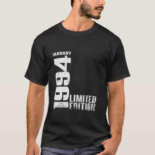 Vintag 30 Geburtstag I Limited Edition Januar 1994 T-Shirt