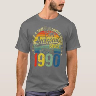 Vintag 32 Jahre alt Juni 1990 Dekorationen 32. T-Shirt