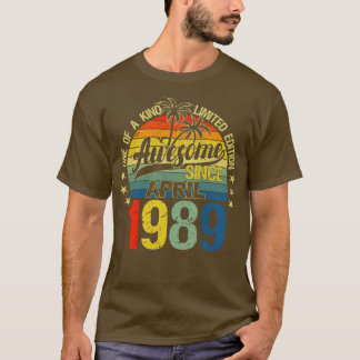 Vintag 33 Jahre alt April 1989 Dekorationen 33. B T-Shirt