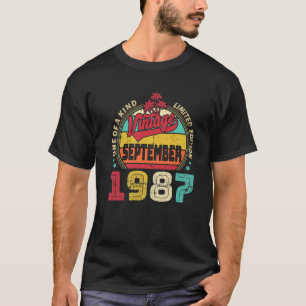 Vintag 35. Geburtstag Phantastisch seit September T-Shirt