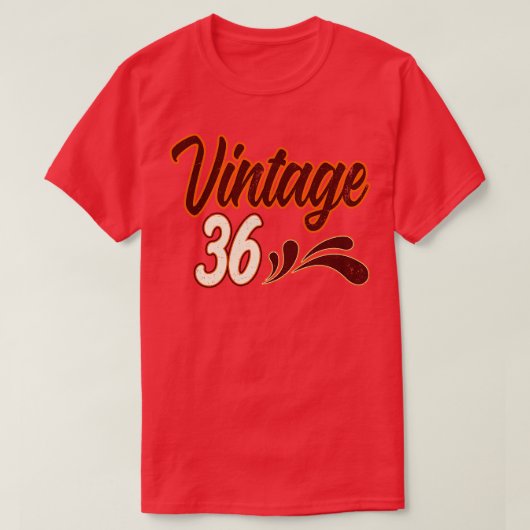 Vintag 36 Jahre alt Geburtstag T-Shirt (Design vorne)