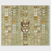 Vintag 374 Monate neue Guinea Geschenkpapier (Flach)