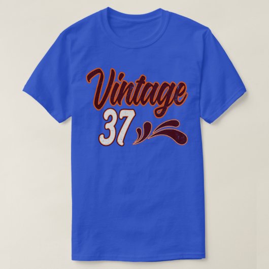 Vintag 37 Jahre alt Geburtstag T-Shirt (Design vorne)