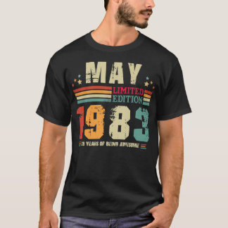 Vintag 39 Jahre alter Retro Geburtstag Phantastisc T-Shirt
