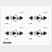 Vintag 3 Clubs Sticker (Blatt)