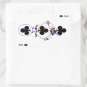 Vintag 3 Clubs Sticker (Tasche)