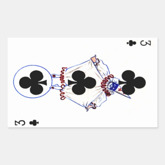 Vintag 3 Clubs Sticker (Vorderseite)