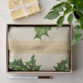 Vintag 3 Glocken und Mistletouren Urlaubskarte Seidenpapier (Geschenk)