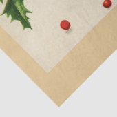 Vintag 3 Glocken und Mistletouren Urlaubskarte Seidenpapier (Ausschnitt)