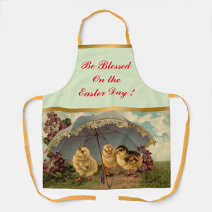 Vintag 3 Hühner Ostern Urlaub Schürze