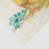 Vintag 3 Hühner Ostern Urlaub Seidenpapier (Ausschnitt)