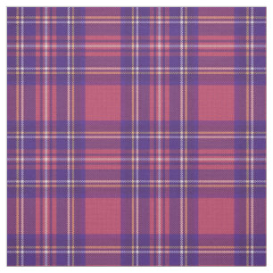 Vintag 3 warm rosa/blau/lila/gelb/weiß kariert stoff