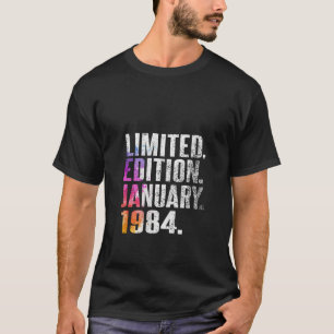 Vintag 40 Geburtstag I Limited Edition Januar 1984 T-Shirt