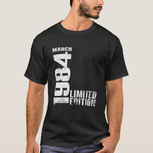 Vintag 40 Geburtstag I Limited Edition März 1984 S T-Shirt