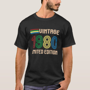 Vintag 42 Geburtstagsdekorationen 42. BDay 1980 T-Shirt
