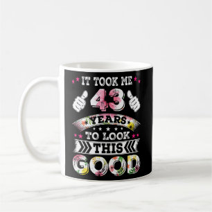 Vintag 43 dreiundvierzig Jahre Altes Glück 43. Geb Kaffeetasse