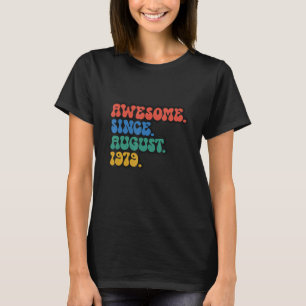 Vintag 43. Geburtstag Phantastisch seit August 197 T-Shirt