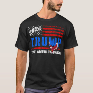 Vintag 45 47 2024: Merica mit Adlerfliege zurückbr T-Shirt