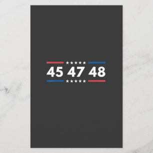 Vintag 45 47 48 Trump 2024 Flag Präsident der USA Flyer