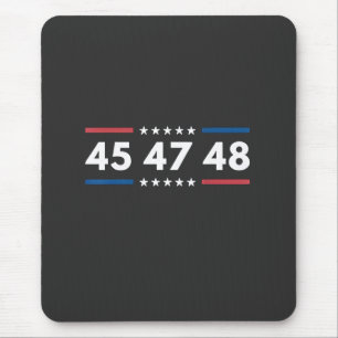 Vintag 45 47 48 Trump 2024 Flag Präsident der USA Mousepad