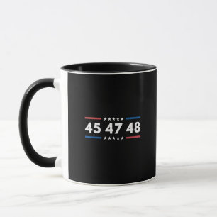 Vintag 45 47 48 Trump 2024 Flag Präsident der USA Tasse