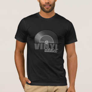 Vintag 45 U/min Vinyl Record Addict T - Shirt - Re