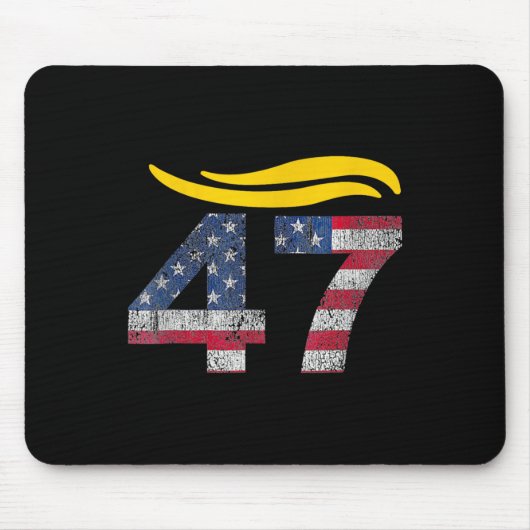 Vintag 47 Trump-Haar 2 Mousepad (Vorne)